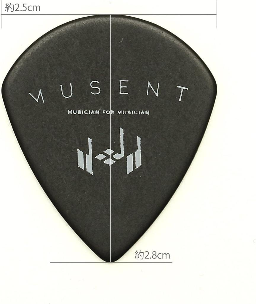 Jim Dunlop TORTEX SHARP с бонусными медиаторами и кастомными медиаторами Musent для игроков, набор из 24 штук, 1,35 мм, 412B135-BLK-24P