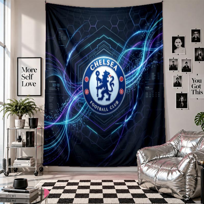 Chelsea FC Wall Tapestry Home Decor Wall Hanging Cloth for Bedroom Living Room Background