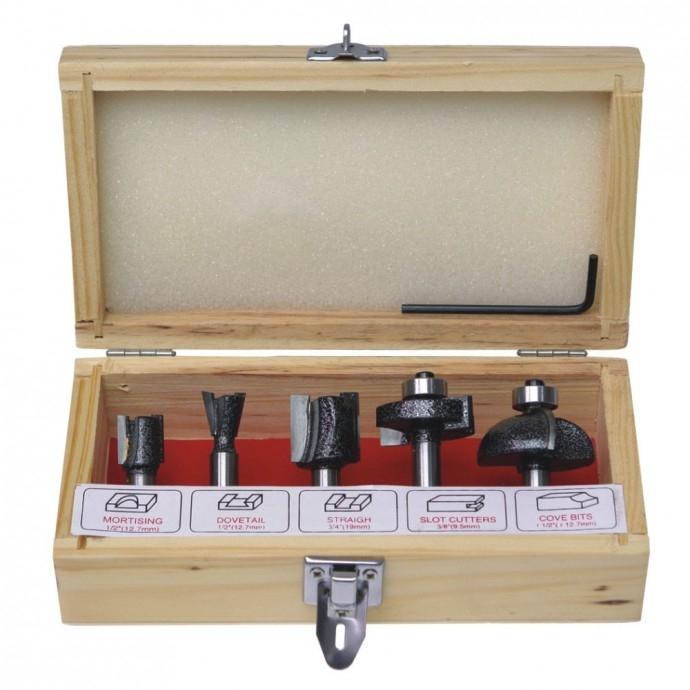 SET OF 5 CARBIDE SHAPE CUTTERS - DED0782