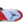 Air Jordan 5 Retro для школьников 'Satin' (унисекс) Черные / Университетский красный Детские баскетбольные кроссовки 440888 006