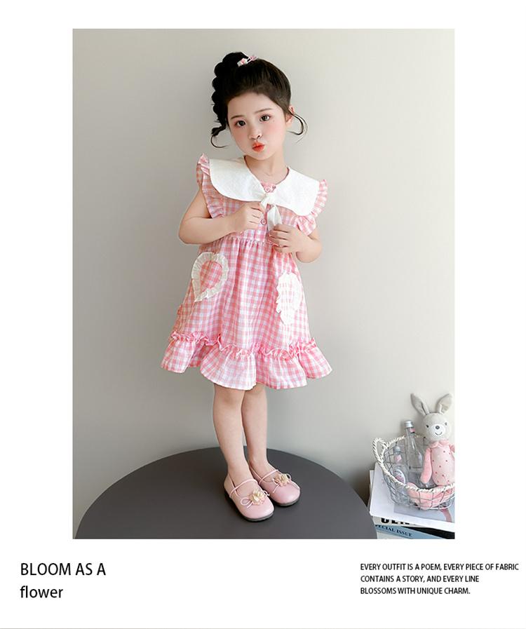 Girls' Summer Dress 2026 New Fashionable Baby Summer Sweet Cotton Dress Children's Summer Princess Dress