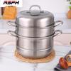 RSFH 28см 3-ярусная пароварка и суповая кастрюля из нержавеющей стали