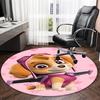 1pc Paw16 Carpet, Round Rug, Comfortable, Suitable for Entryways, Living Rooms, Office, And Bedrooms, Christmas Decoration