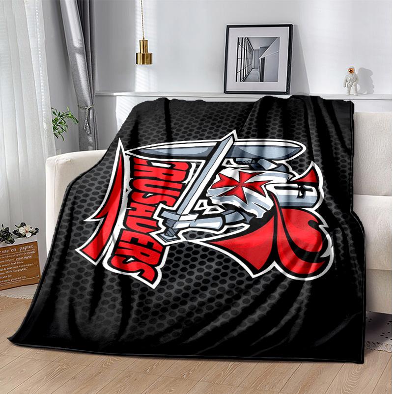 Crusader Flannel Blanket Soft Warm All-Season Throw, Design for Camping, Car Travel, Hiking Sofa, Bed, Office Perfect Gift for Parties
