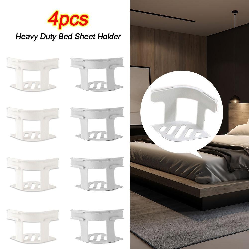 4Pcs/set Non-slip Heavy Duty Bed Sheet Holder Bedsheet Grippers Fixed for Quilt Fixing Tool