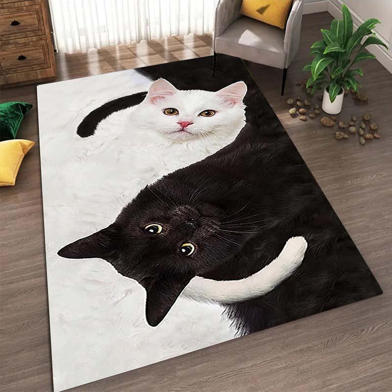 Ковер в скандинавском деревенском стиле для спальни, дивана, чайного столика, татами, мультяшный, длинная полоса, домашний, для гостиной, напольный коврик