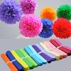 Holiday Supplies 10 " (25cm )Fluffy Tissue Paper Pom Poms Hanging Rose Flower Balls Garlands Wedding Baby Shower Party Decoration