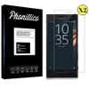 Sony Xperia X COMPACT Tempered Glass - [Pack 2] Ultra Resistant Screen Protector Glass Film [Phonillico®]
