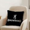 BBrowning Logo Personalized Pillow Cover Kids Bedroom Wild Party Decor Pillowcase kid Birthday shower Gift