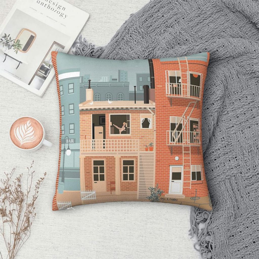 Alfred Hitchcock Rear Window Square Pillowcase Polyester Linen Velvet Printed Zip Decorative Pillow Case Sofa Cushion Cover