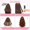 Overnight Waves Styling Tool No Heat Curling Rod Headband, Hair Curler fo Long Thick Hair, Soft Sponge Roller Curls with Eight Claws, DIY for Women