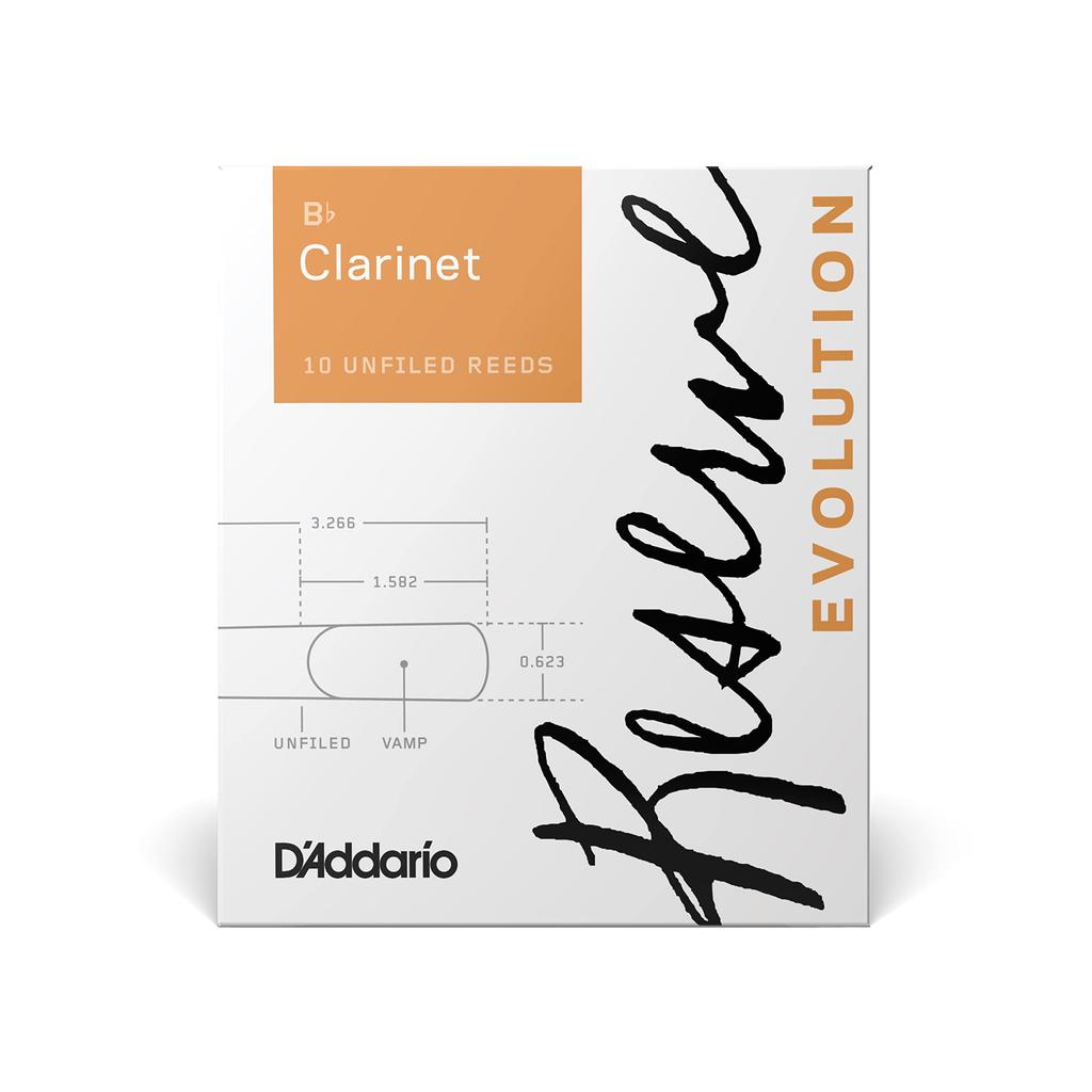 Rico D'Addario WoodWinds Трости D'Addario для кларнета in B♭ RESERVE EVOLUTION DCE10355 [Твердость: 3.5+] 10 тростей в упаковке