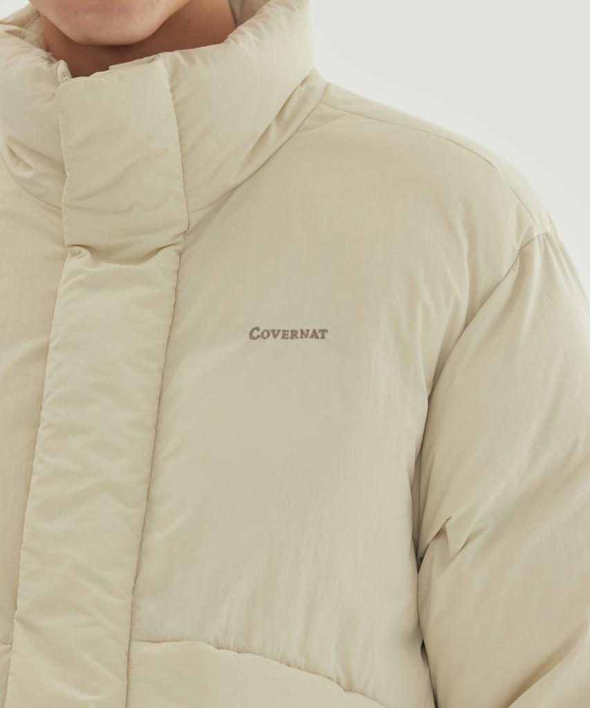 Covernat Non-Quilted Short Puffer Ecru