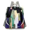 Anti-Theft Backpack Women's Multi-Use Shoulder Bag Colourful Print Travel Lightweight Oxford Women's Bag