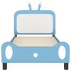 Kids Bed Frame with Headboard Blue 80 x 200 cm PU