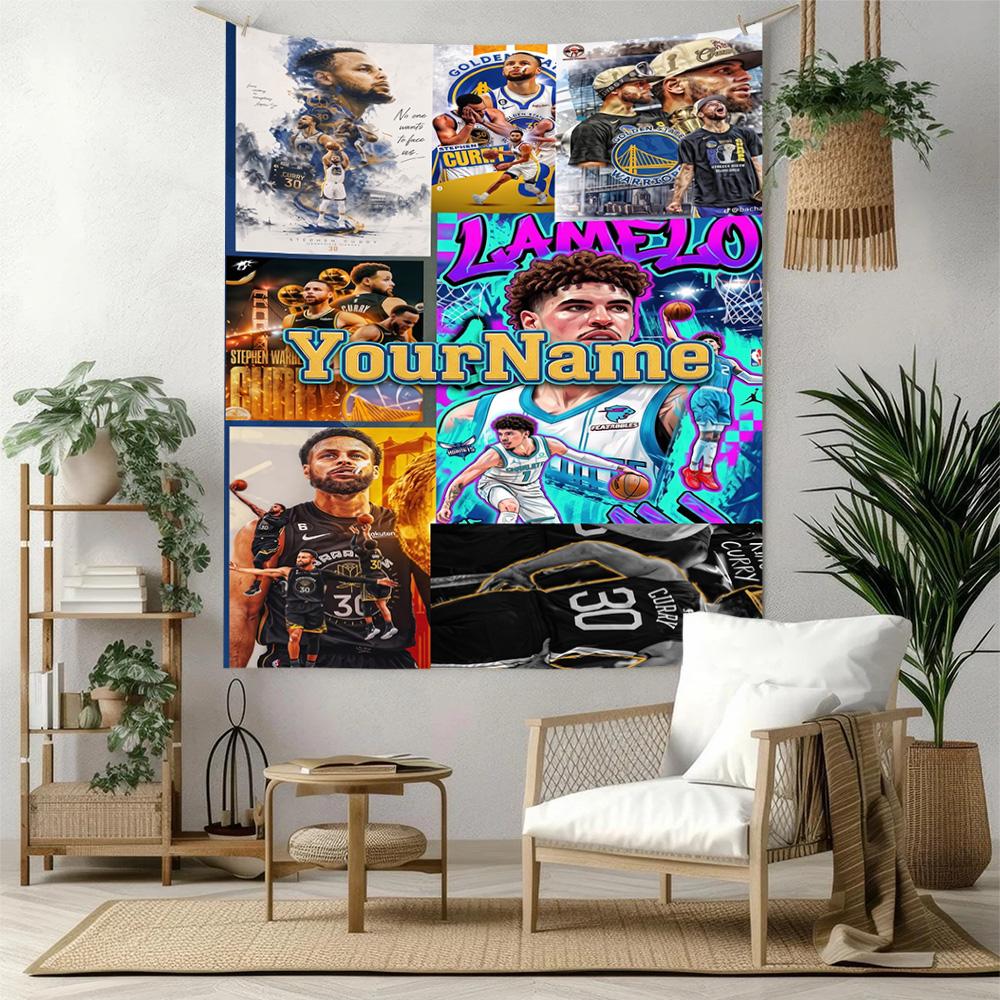 Curry Custom Your Name Wall Decor Tapestry Art For Pet Memorial Birthdaywedding Party Backdrop Family Gift