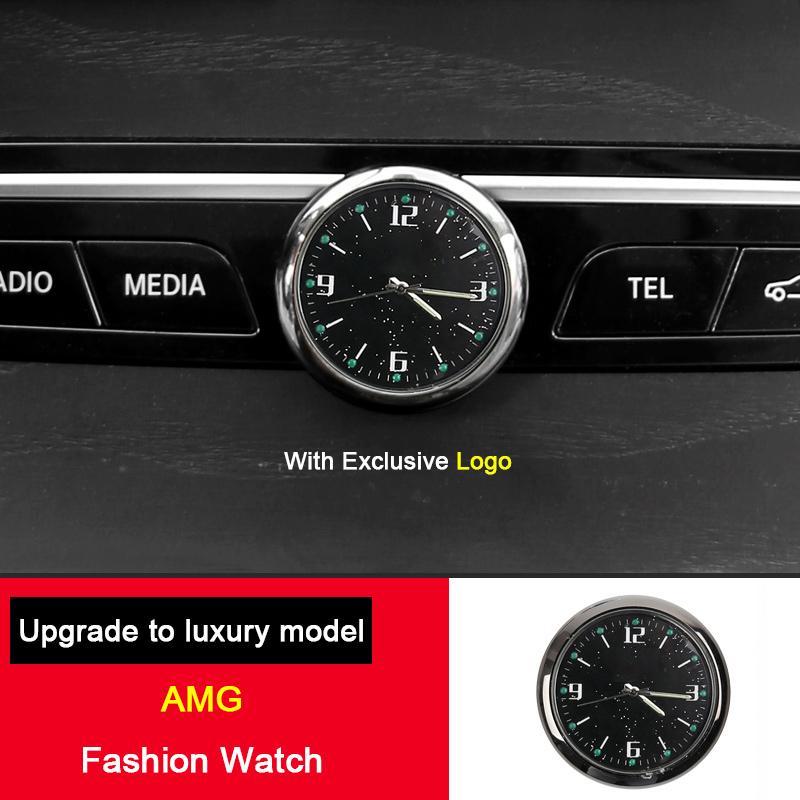 Central Control Clock Watch For Mercedes-Benz C E-class GLB GLC E300L GLC300 C260L Interior Supplies Decoration Car Accessories