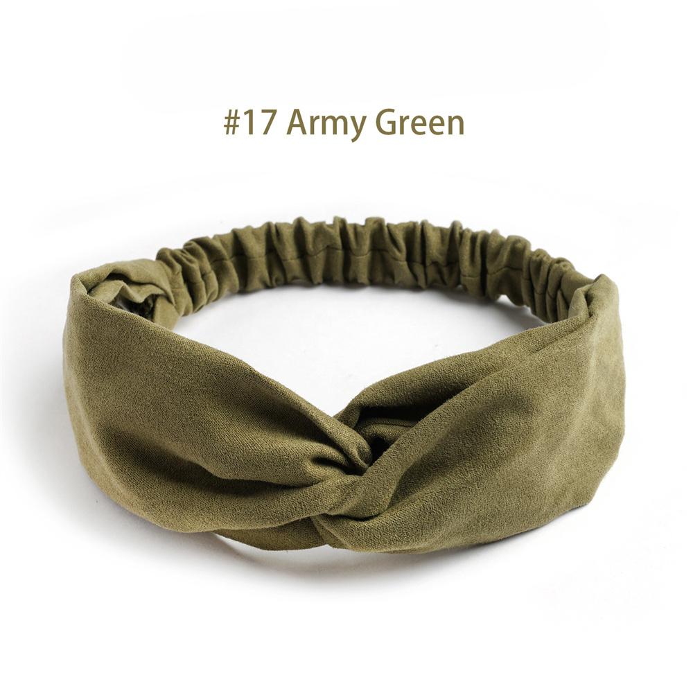 Витые эластичные повязки на голову, однотонная повязка для волос с крест-накрест, винтажные замшевые повязки на голову для женщин, нескользящая повязка на голову для йоги, тренировок, тюрбан, аксессуары для волос