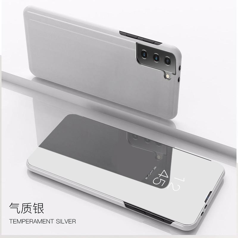 Для Samsung Galaxy S21 чехол Smart Mirror кожаный флип-чехол для телефона с подставкой для S20 S 21 FE S21 Plus S21Ultra S21 + прозрачные чехлы