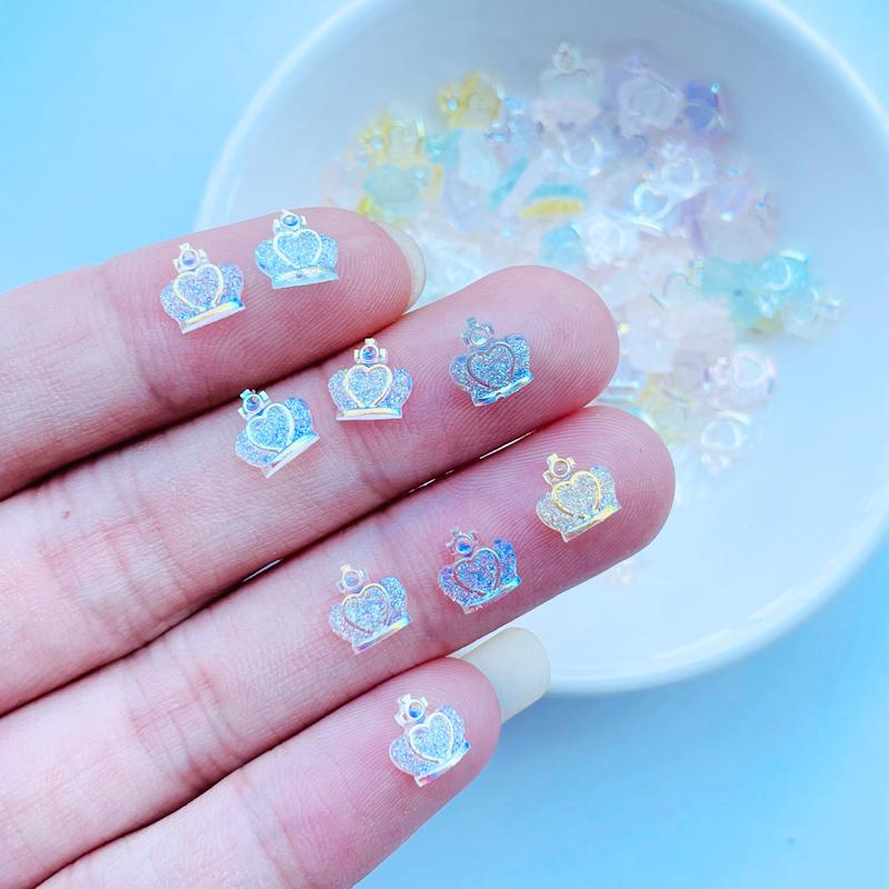 100 Pcs New Cute Mini Kawaii Color Little Goldfish Resin Figurine Crafts Flatback Cabochon Ornament Jewelry Making Hairwear K38