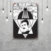 Никола Тесла Винтажная жестяная табличка Декор дома Настенный декор Искусство Настенный гобелен Украшение комнаты Декор Ретро Металлическая табличка Барные плакаты
