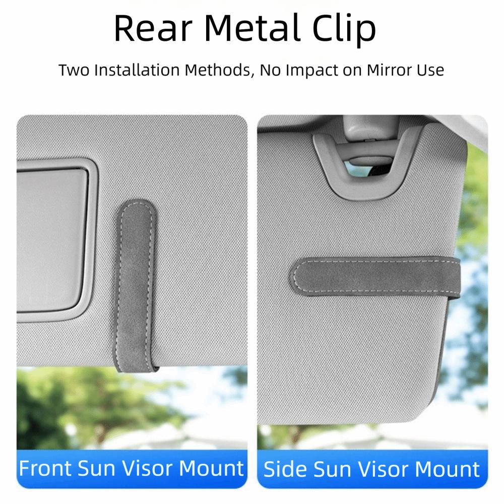 Multifunctional Car Sun Visor Clip Dual Clip Eyeglass Hanger Universal Card Holder Car Accessory