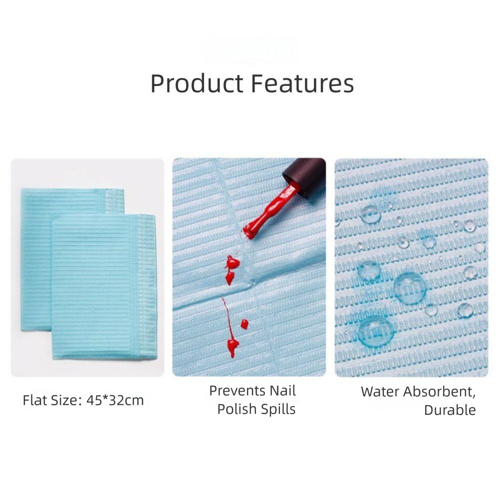 Multifunctional Paper Nail Art Mat Double Layer Foldable Disposable Table Mat Manicure Tool Studio