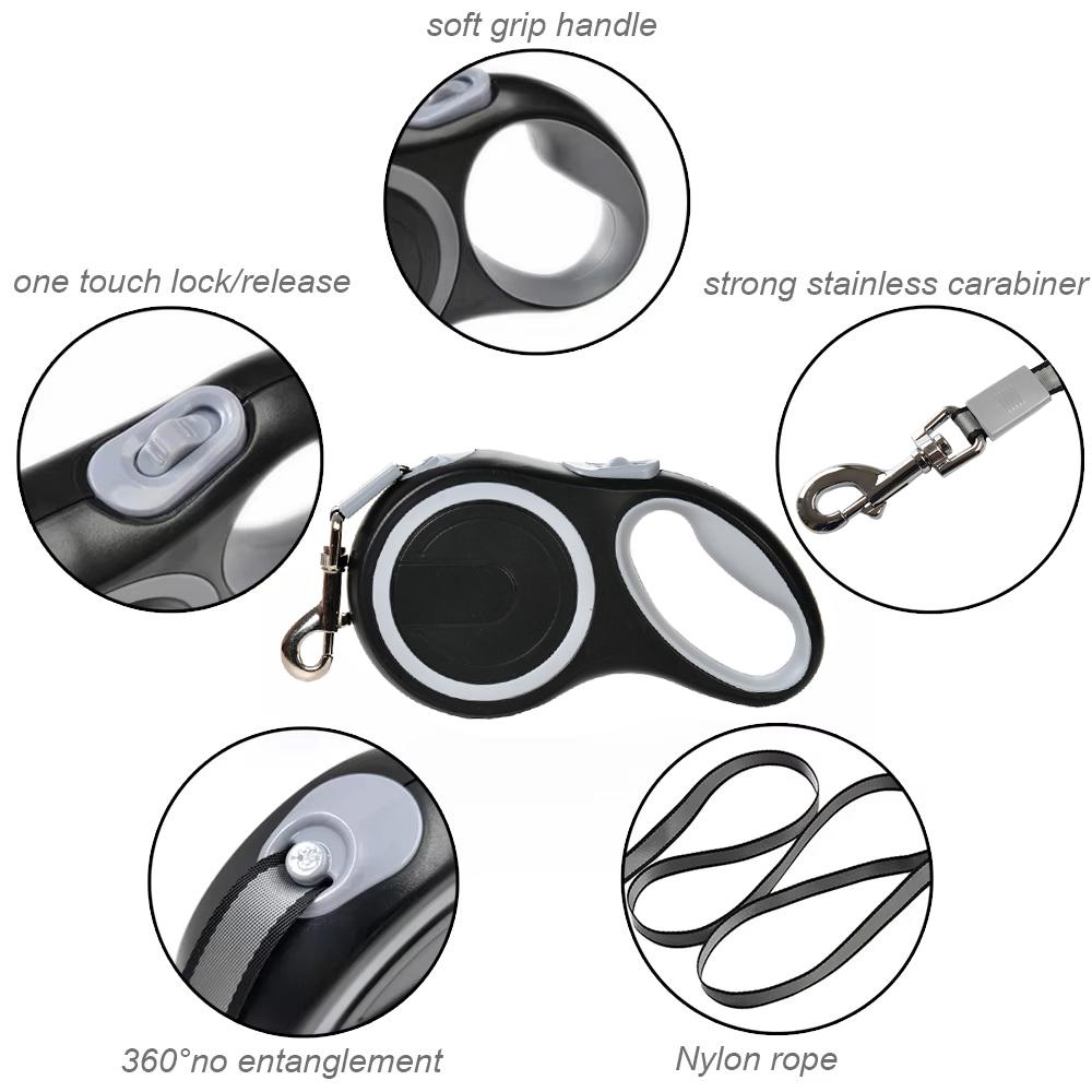 3 м, 5 м, 8 м, 50 кг, поводок для собаки, выдвижной ошейник-рулетка для маленьких и больших собак, аксессуары, регулируемая прочная прогулочная веревка для пешего туризма, бульдога