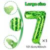 40inch green pixel digital balloon 0-9 pixel miner themed birthday party decoration commemorative day decoration