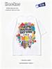American Cartoon Graffiti Print ShortSleeved TShirt Unisex And Unisex Loose Design Feeling Half Sleeved New Trend Street