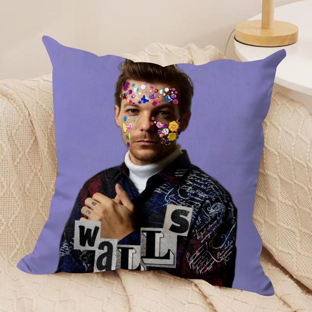Louis Singer Tomlinsons Cushion Cover Silky Short Plush DoubleSided Printed Pillow Case for Sofa All Seasons Home Decor Gift