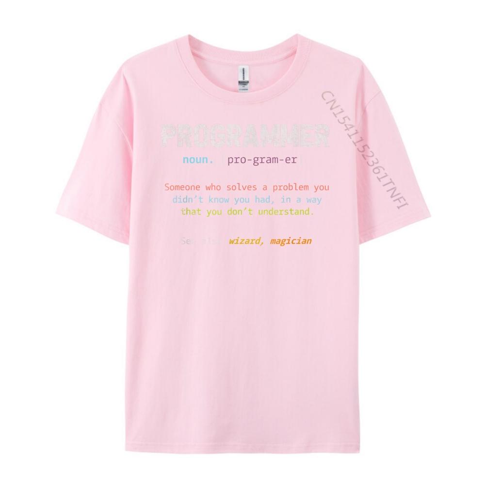 Funny Nerd Software Developer Program Definition Programmer Wholesale Tshirts 100 Pcs Adult Cotton T Shirt Men Printing