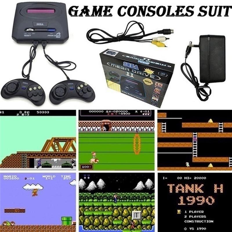 Classic Sega Video Game Console 16 Bit Retro Classic Built-in Dual Control