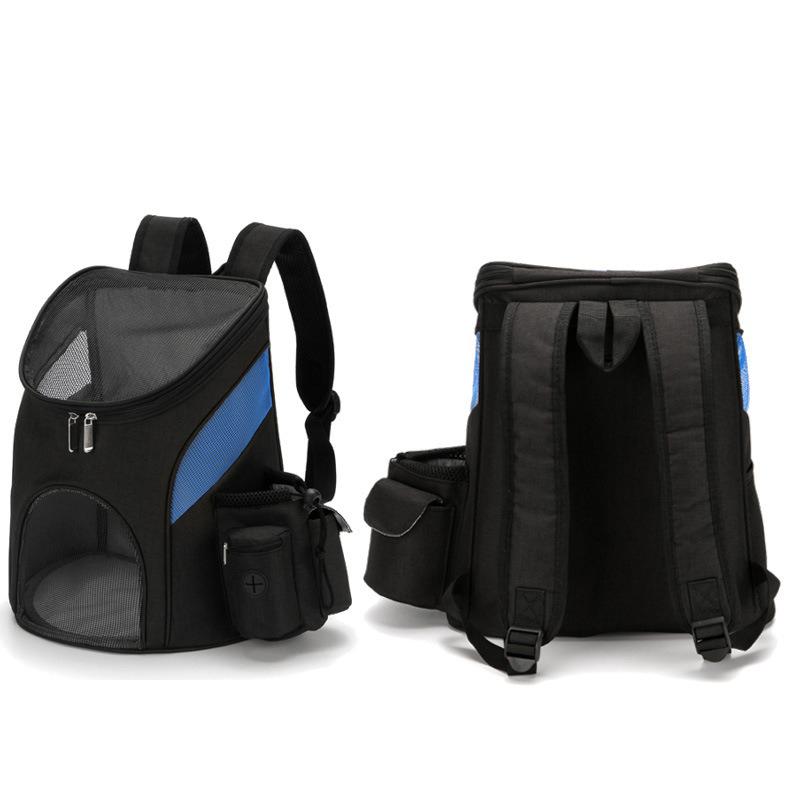 Портативная складная сетчатая переноска для домашних животных, рюкзак для собак, дышащая сумка для собак и кошек, большая вместительная уличная переноска, двойная сумка на плечо