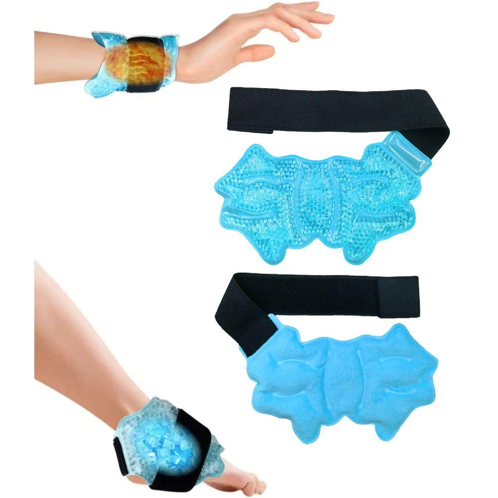 Hot Cold Gel Ankle Ice Pack Microwaveable Gel Ankle Wrap Sports Foot Ice Pack Post-Exercise Care