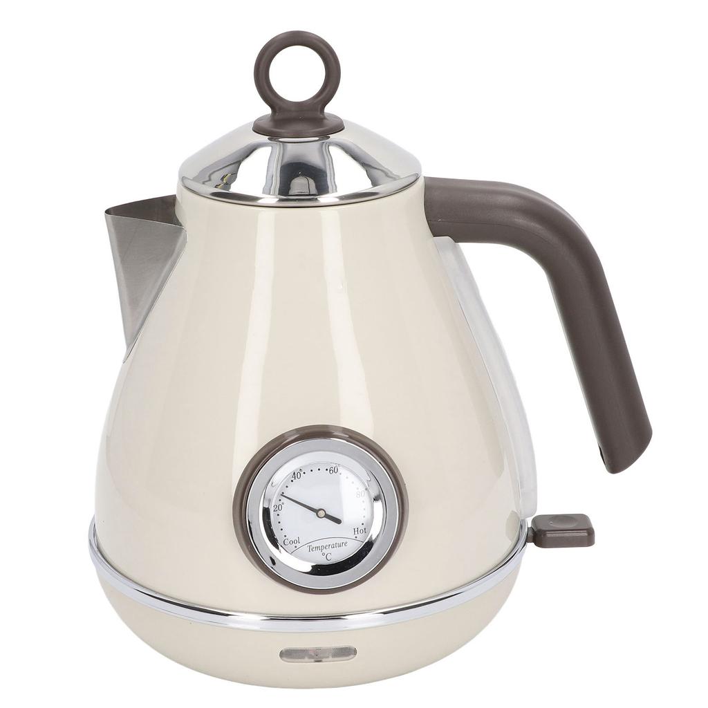 Электрический чайник с дисплеем температуры, ретро-краска, электрический чайник с вращающейся на 360 градусов основой