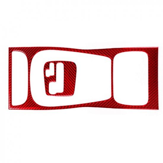 For Porsche Cayenne Sport 03-10 Red Carbon Fiber AT Gear Shift Panel Cover Trim