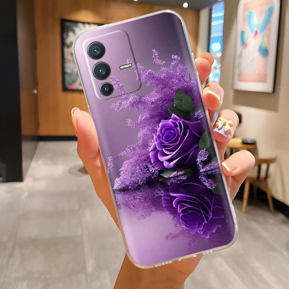 Чехол для Vivo V23 5G Чехол Vivo V23e Мягкий силиконовый чехол Полное покрытие ТПУ Чехол для телефона Для Vivo V23 Pro V 23 e VivoV23 5G V2130 V2132