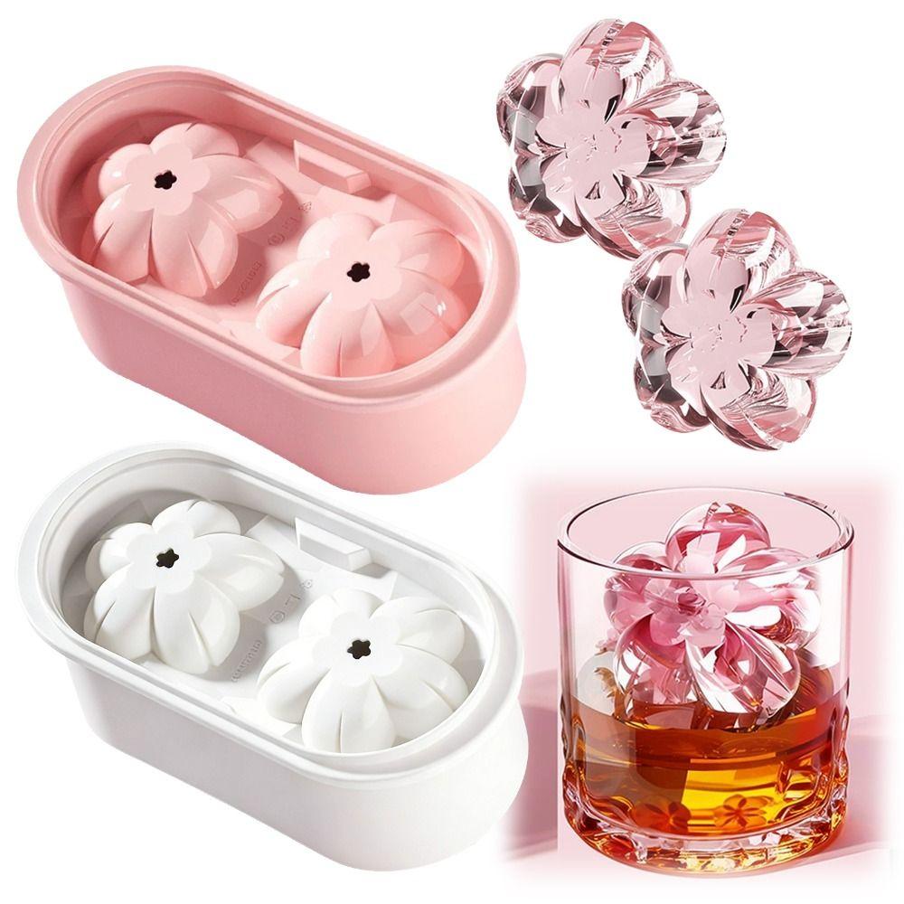 Free of BPA Cherry Blossom Ice Cube Mold Easy To Release Flower Shape Ice Mold Household Kitchen