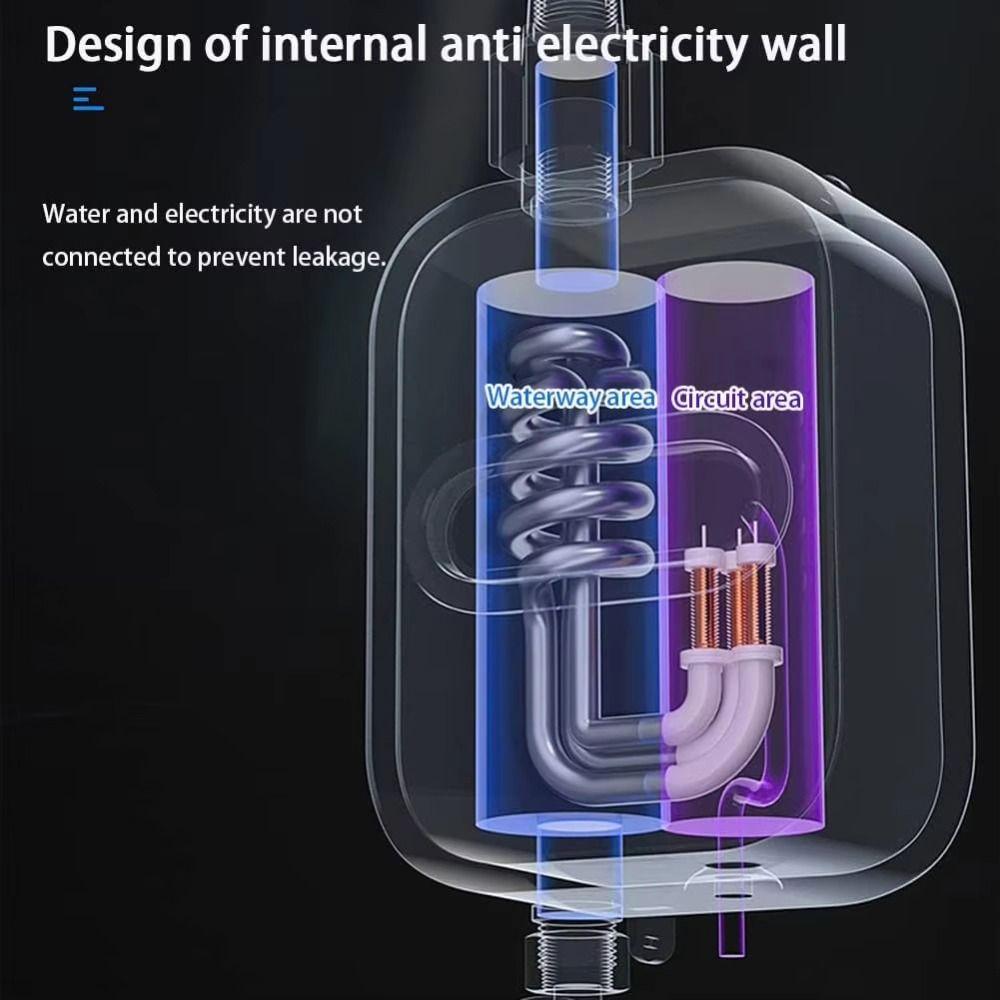 3 Seconds Hot Water Instant Hot Water Heater Mini Instant Water Heater Bathroom Shower Heater