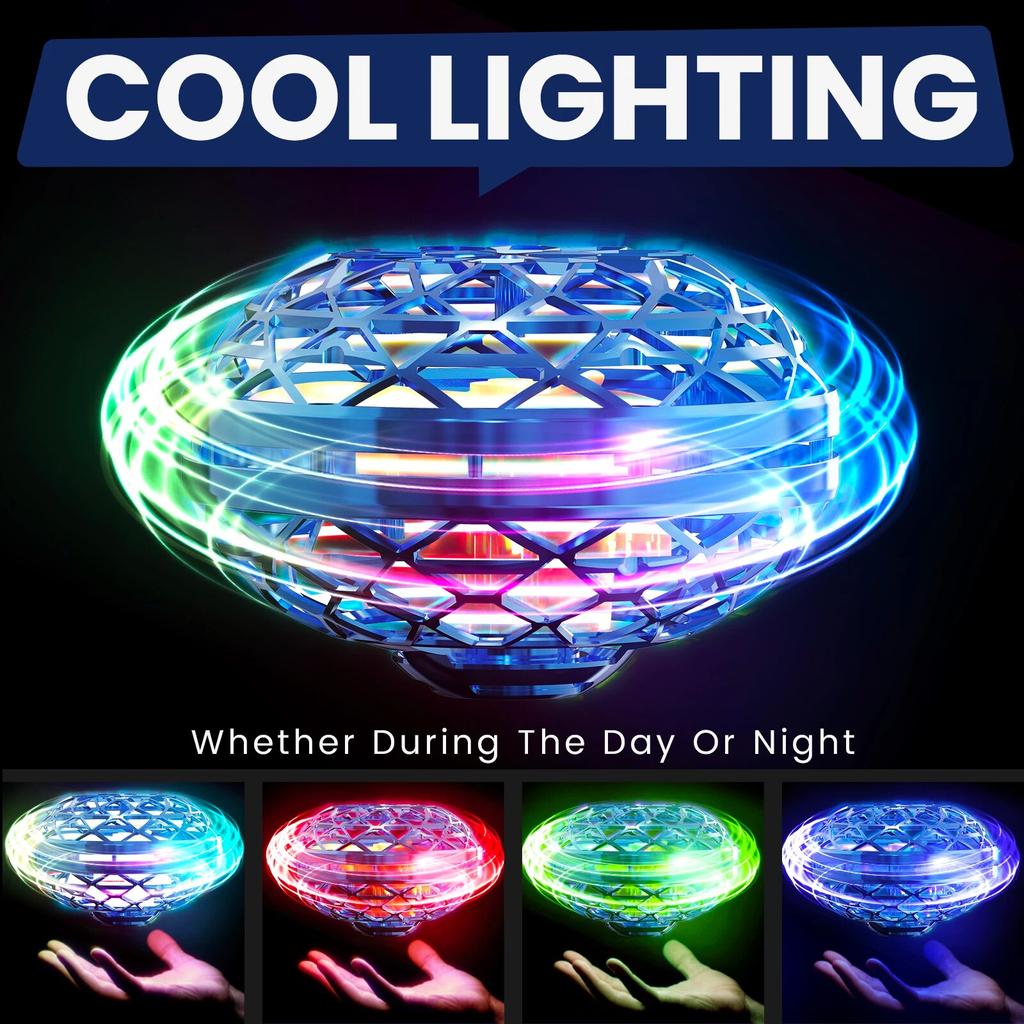 Игрушки с летающими шарами, бумеранг с подсветкой, мини-дрон с ручным управлением для детей, спиннер Galaxy Ball Fly, игрушечные подарки