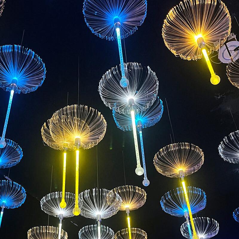 NPIK LED Fiber Optic Jellyfish Mood Lamp
