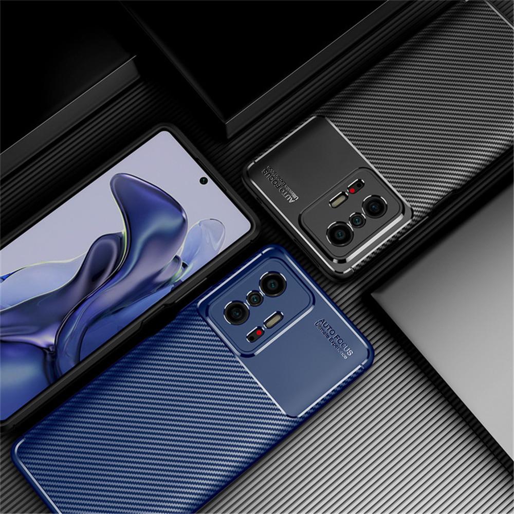 Для Xiaomi 11T Pro чехол из углеродного волокна задняя крышка для Xiaomi11T Mi 11 T 11TPro Mi11T T11 5G защитный бампер для камеры телефона Fundas