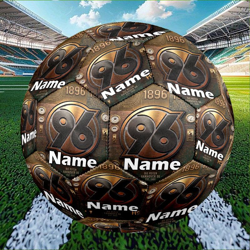 Custom Name Personalized Hannover 96 Football Print Size 5 Soccer Ball Training & Match Football, for Team, Kicking, Gift for Football Enthusiasts