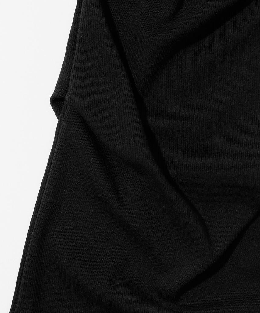KIJIKO Ke609-Shirring Skirt Leggings Black