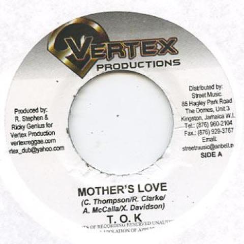 7inch Record TOK - Mother's Love Vertex 2005 Jamaica Reggae, Ska & Dub