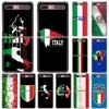 Italy Flag Phone Case For Samsung Galaxy Z Flip Fold Black Hard PC Cover For Samsung Z Flip3 5G Mobile Bag Shell