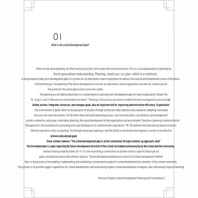 Learn to Manage: School Development Planning