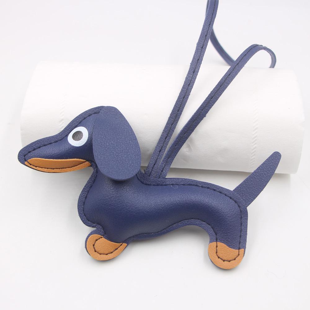 В наличии Кожаный шарм с мультяшным изображением таксы, Брелок для ключей с собакой и Аксессуар для чехла телефона