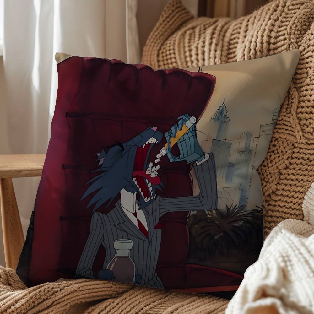 Adult comedy Cat City pillow cover living room sofa cushion cover bedroom room bed pillow cover home decoration